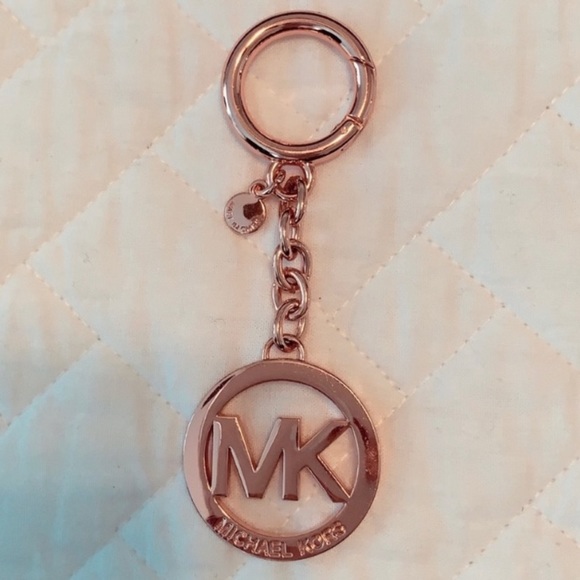 Michael Kors Accessories - NWOT rose gold Michael Kors MK keychain
